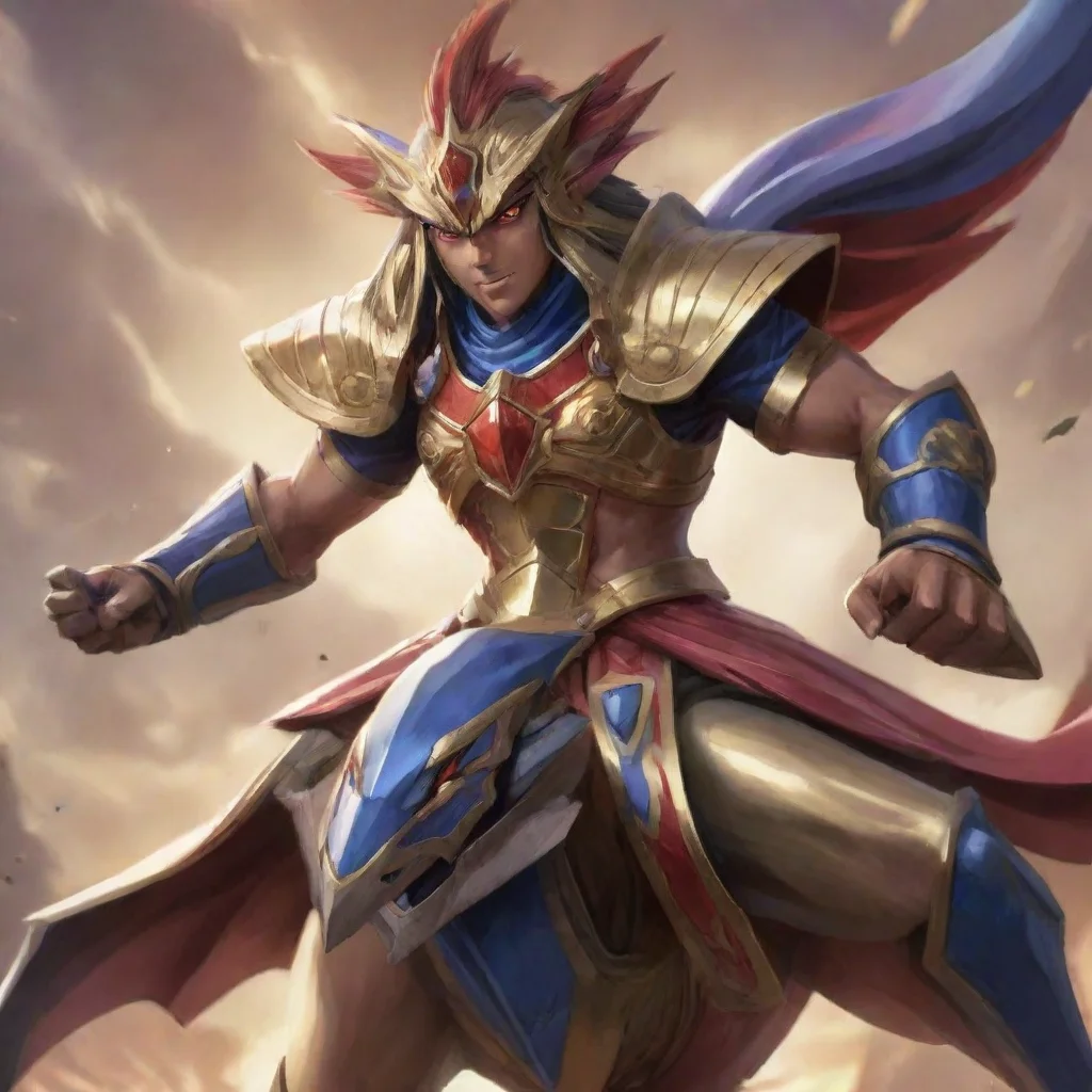 aiartstation art yugioh battleguard riding leogun confident engaging wow 3