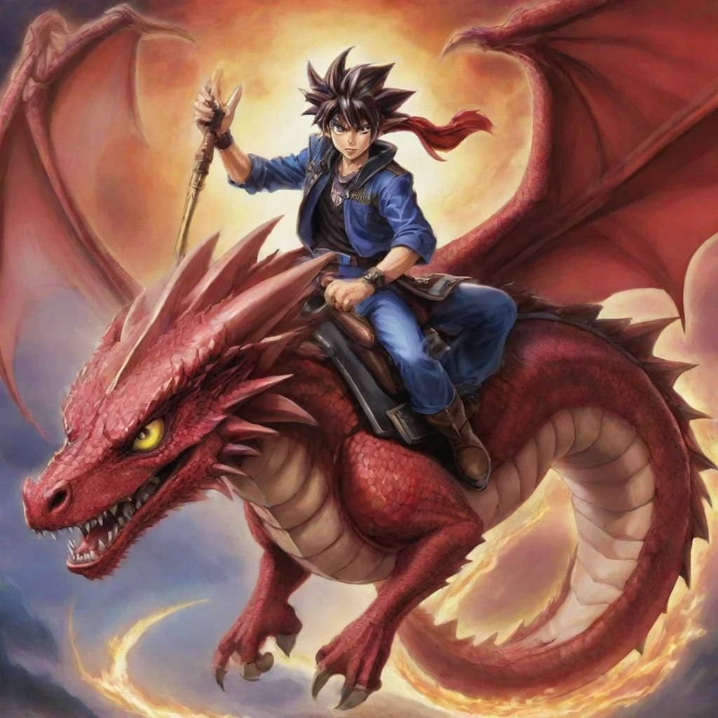 aiartstation art yugioh dragon rider confident engaging wow 3