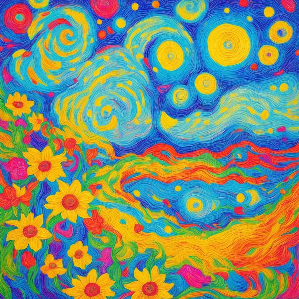 aiartwork by van gogh colorful wonderful