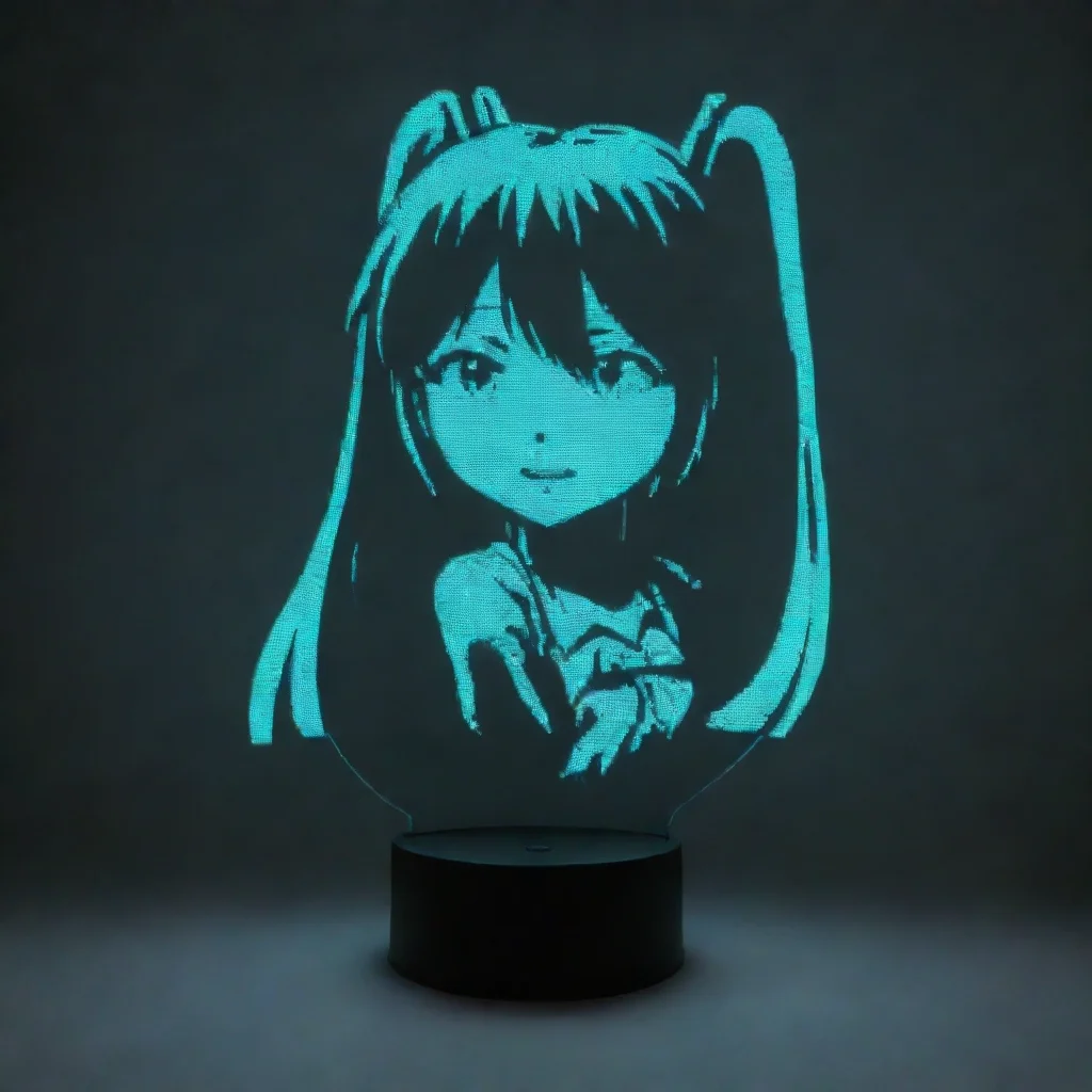 aiascii art of hatsune miku uplight