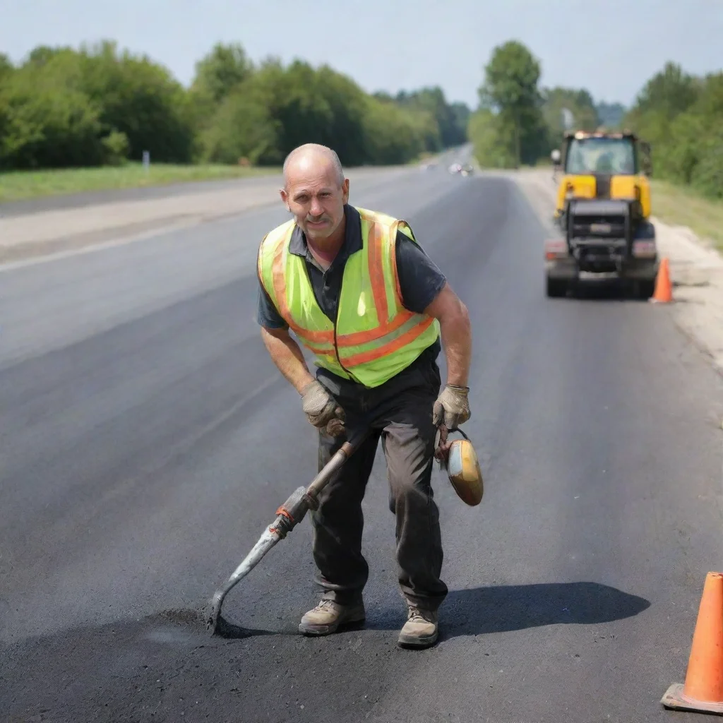 asphalt worker