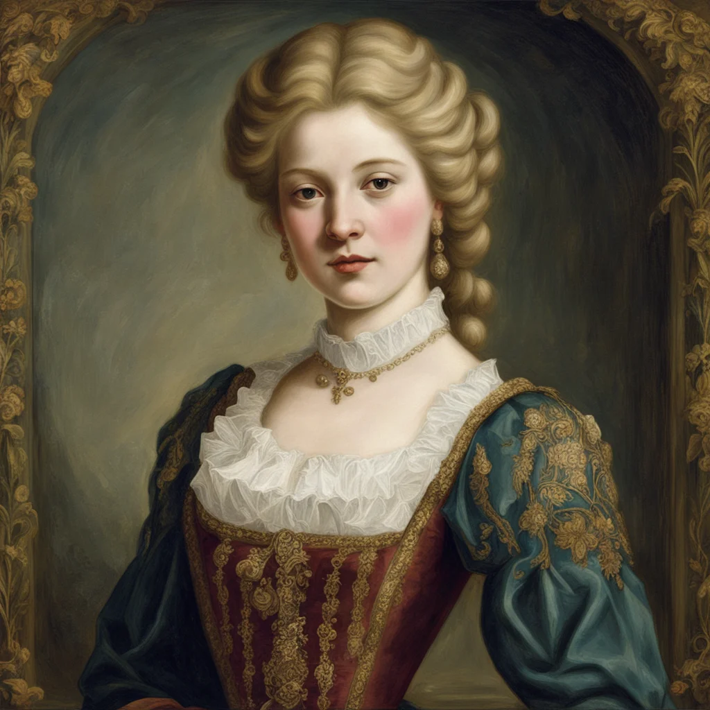 attractive 1500s renacentist aristocrat blonde woman