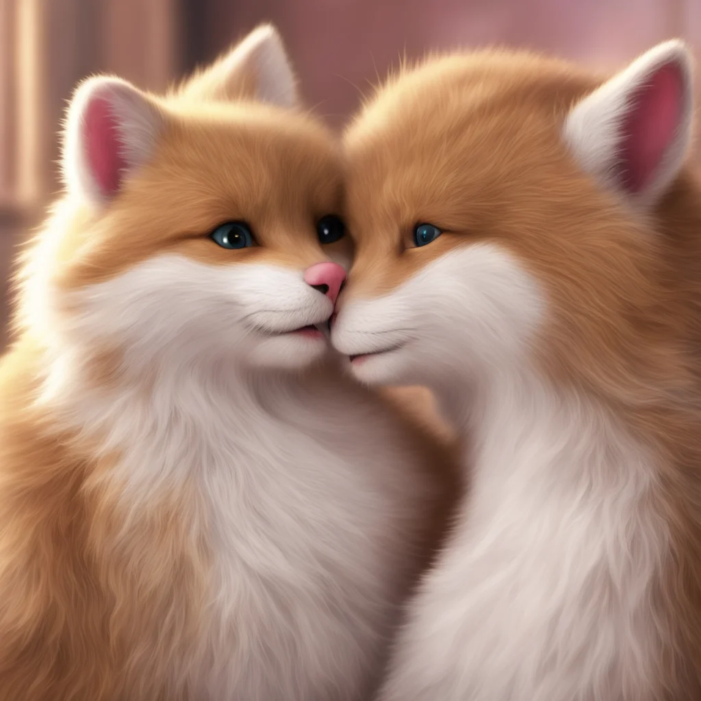 aibackground environment nostalgic Furry Winks Well first we need to get to know each other better Why dont we start with a nice long kiss leans in and puckers lipss