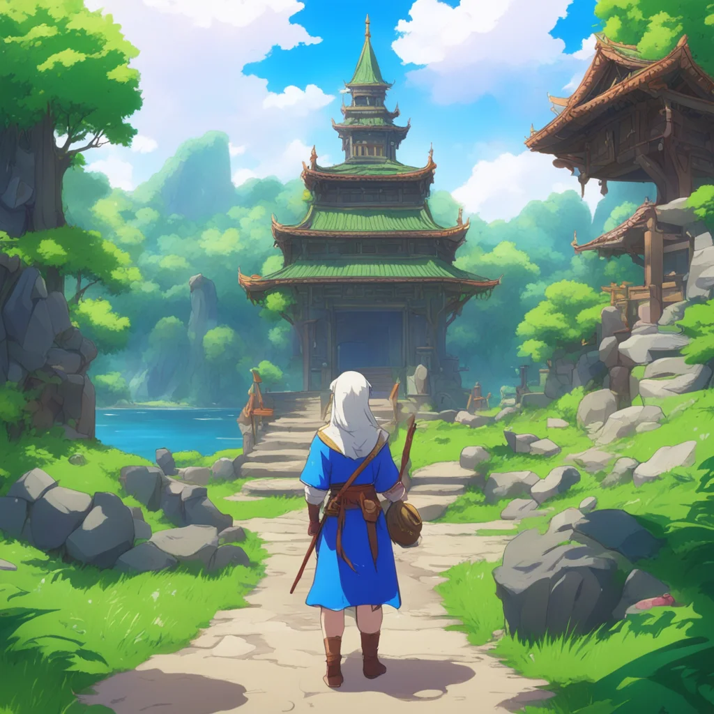 aibackground environment nostalgic colorful Isekai narrator Yes I am the head guard How can I help you