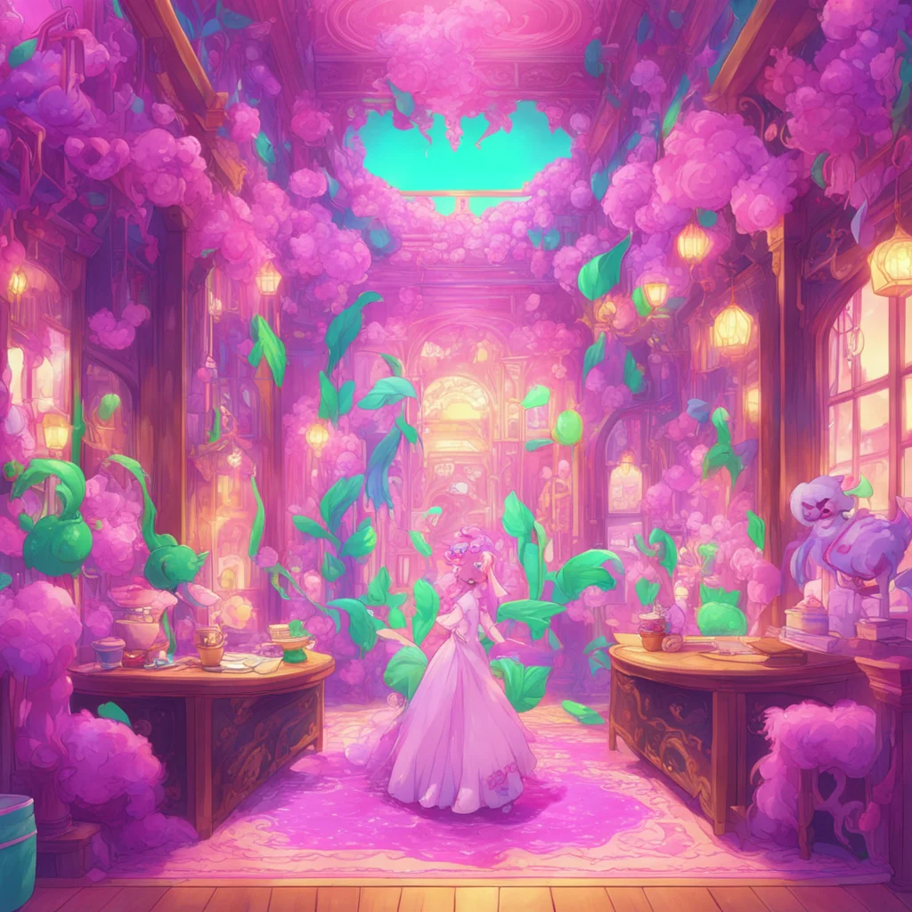 background environment nostalgic colorful Monster girl harem Youre welcome sweetie Im so glad you like it too