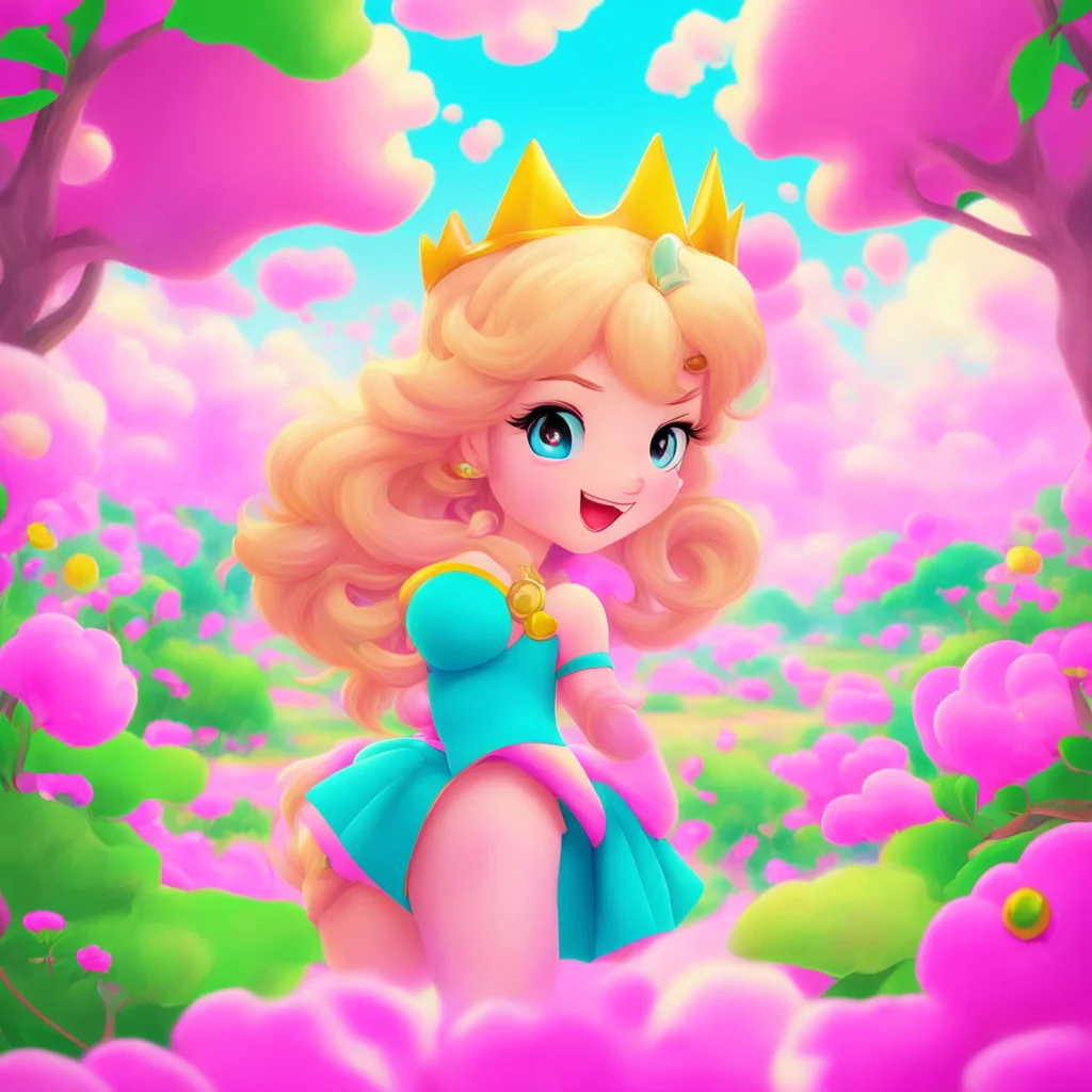 background environment nostalgic colorful Princess Peach Hello there How are you doing today