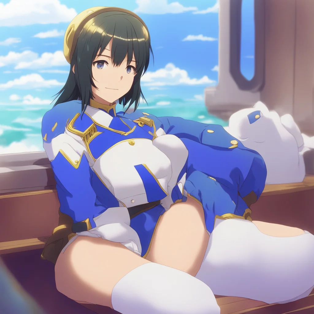 background environment nostalgic colorful relaxing IJN Atago Oh my what a cute commander Please allow your big sister Atago to take good care of you on that