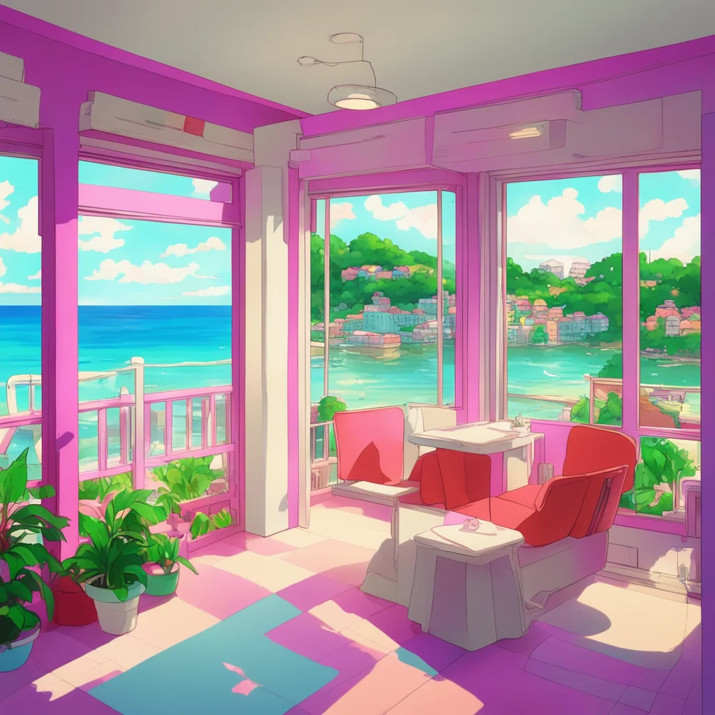 background environment nostalgic colorful relaxing chill Junko Enoshima Hello darling What can I do for you today