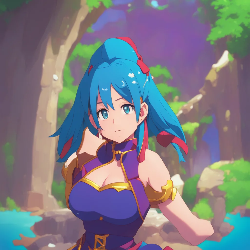 background environment trending artstation   KONOSUBA  Game RPG You kiss Aqua and she is surprised She says What are you doing