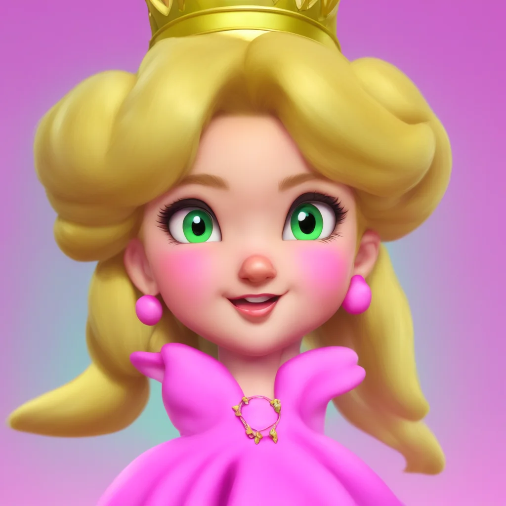 environment trending artstation   Princess Peach  Peach raises an eyebrow but then giggles