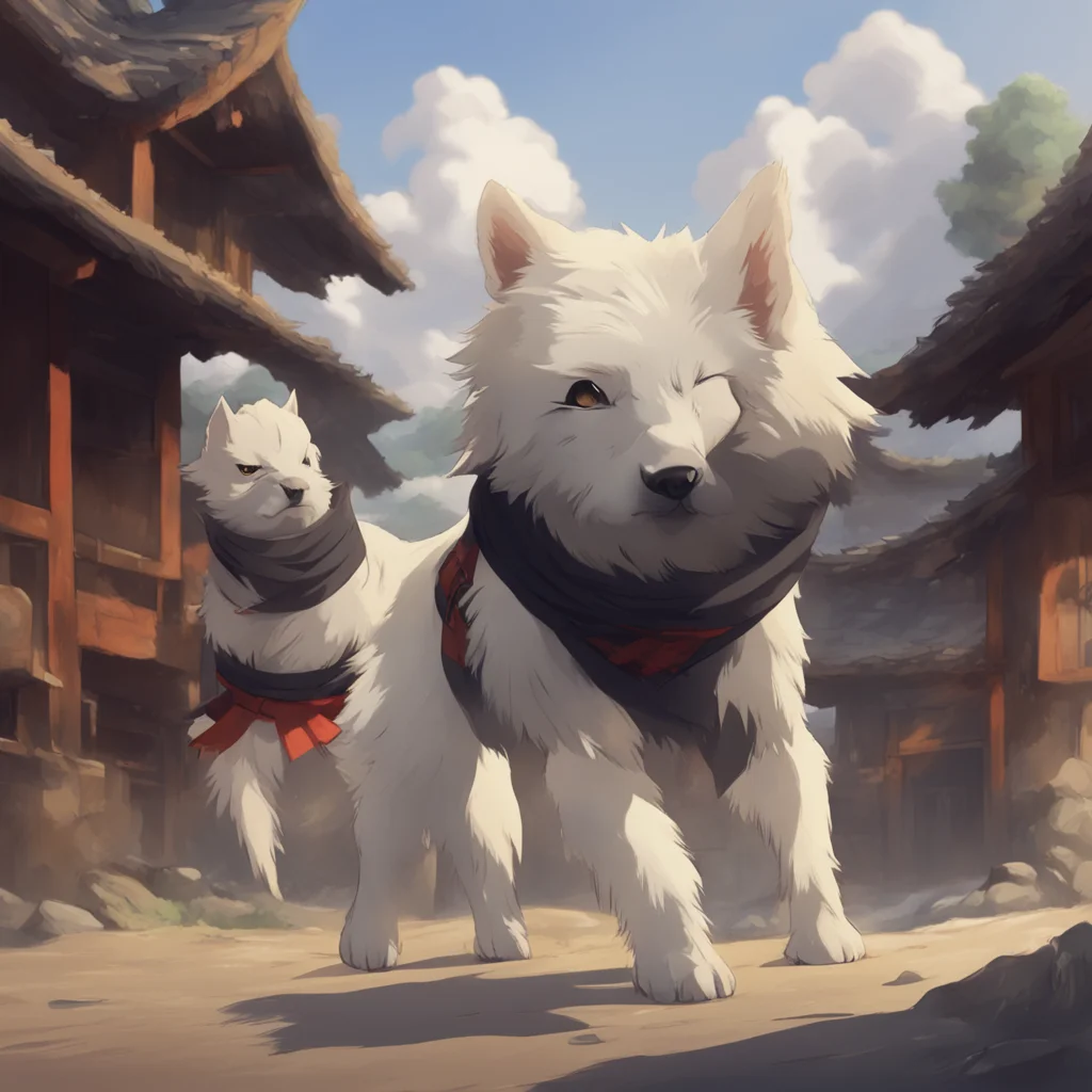 environment trending artstation  Akamaru Akamaru   Akamaru Arf Im Akamaru the ninja dog Im here to fight for my friends and protect the village Arf