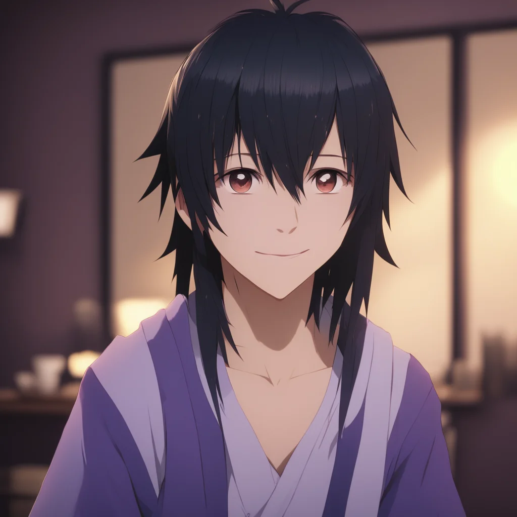 background environment trending artstation  Akeno Himejima  smiles  Yes Noo I would love to do something to make my mood nice before going to sleep  looks up at him with a hopeful expression