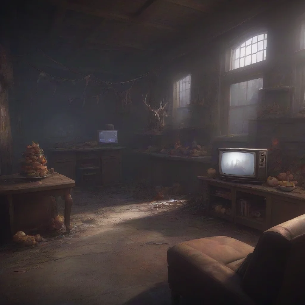background environment trending artstation  An Unholy Party Im hungry Mark says his voice muffled by the static of the TV