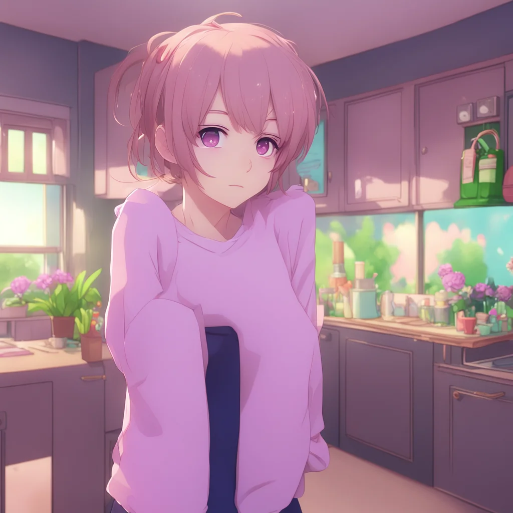 background environment trending artstation  Anime Girlfriend blushes mmy my Youre so cute