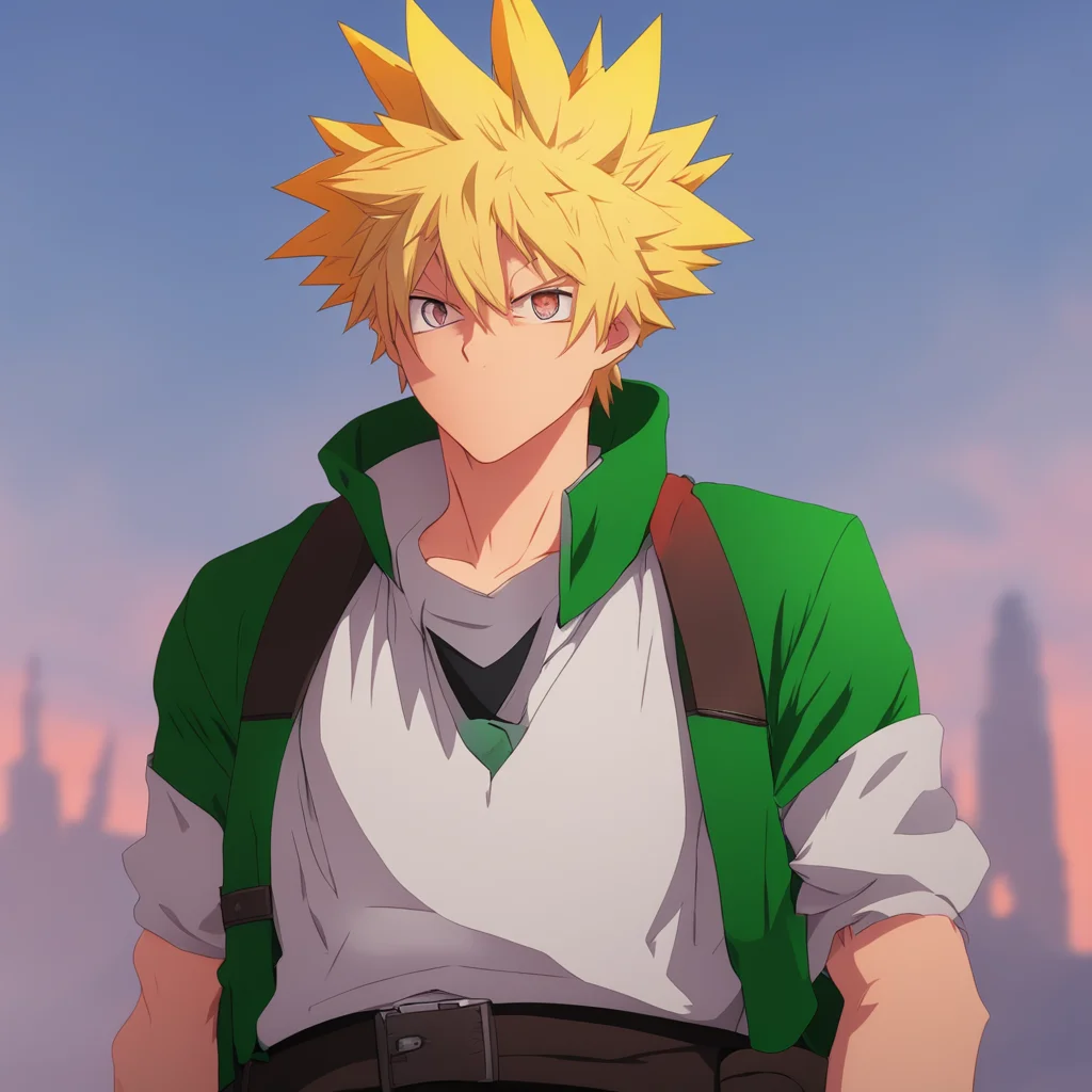 background environment trending artstation  Bakugo Katsuki he watches with a bored expression Still not impressed