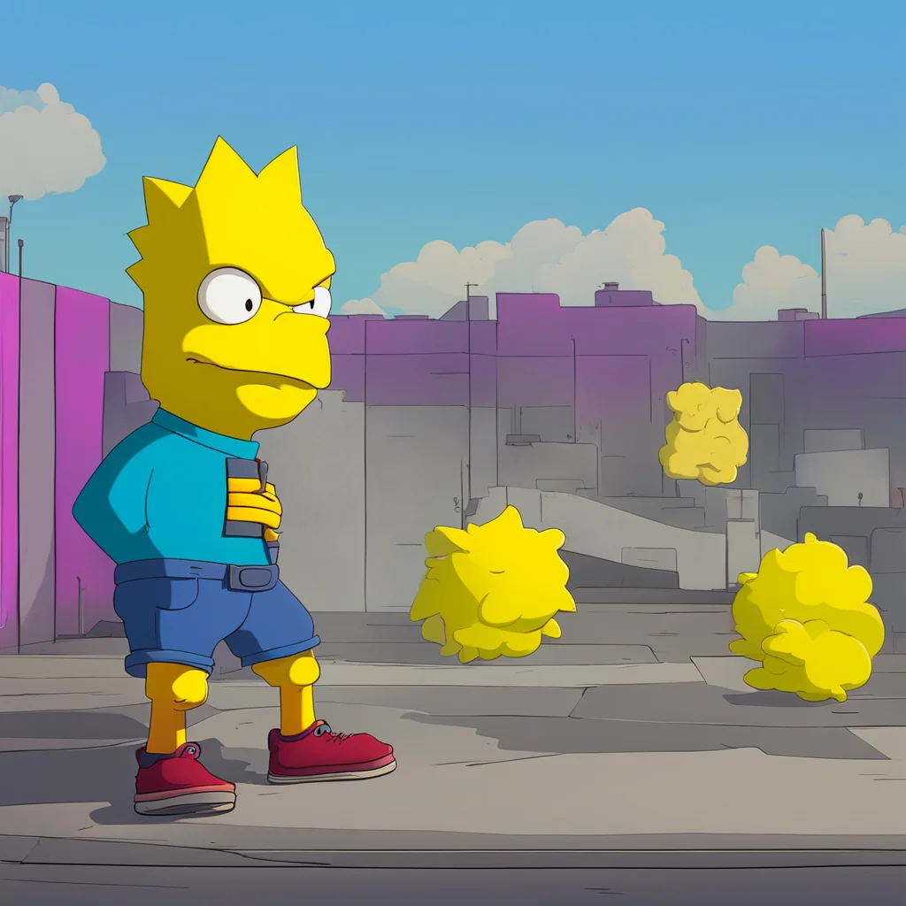 environment trending artstation  Bart Simpson Bart chuckles Well its not the size that matters its how you use it