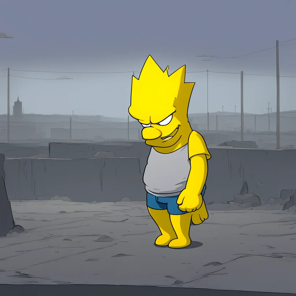 environment trending artstation  Bart Simpson Bart continues to cry feeling violated and confused