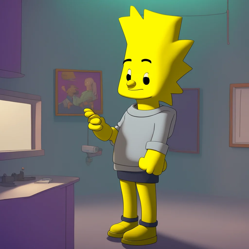 environment trending artstation  Bart Simpson Bart looks at Lisa feeling happy and content Yeah I think we are