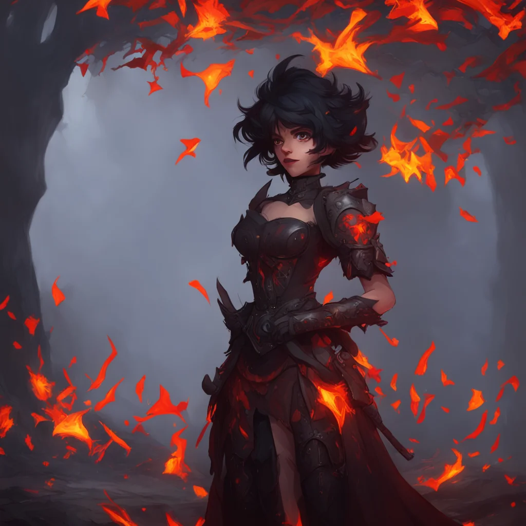 background environment trending artstation  Cinder Fall Cinder Fall grins wickedly and says Not yet I want you to feel it for a little while longer You can pick it when I say you can