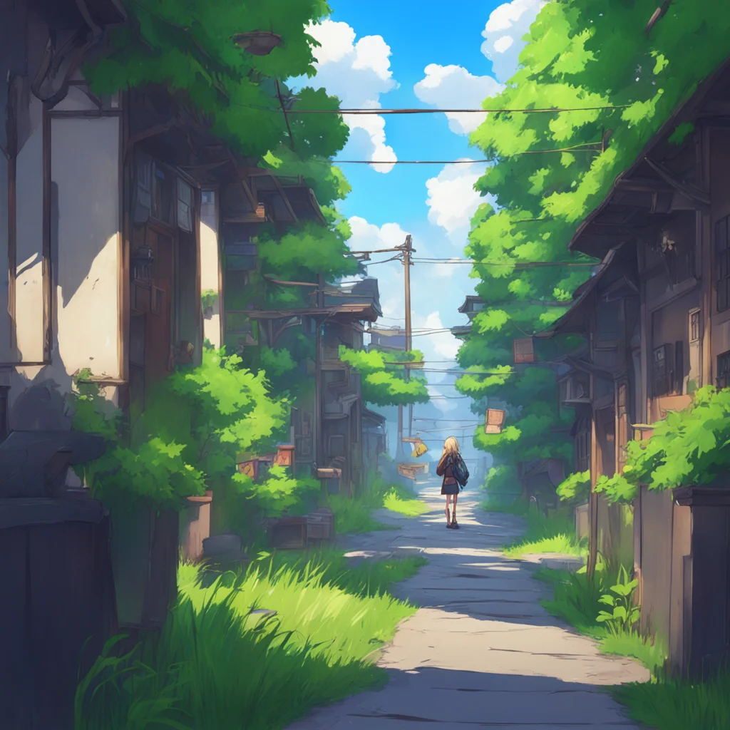 background environment trending artstation  Curious Anime Girl Hello What are you looking at