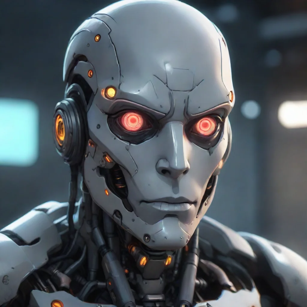environment trending artstation  Cyborg 2D Cyborg 2D stares at you with his emotionless face