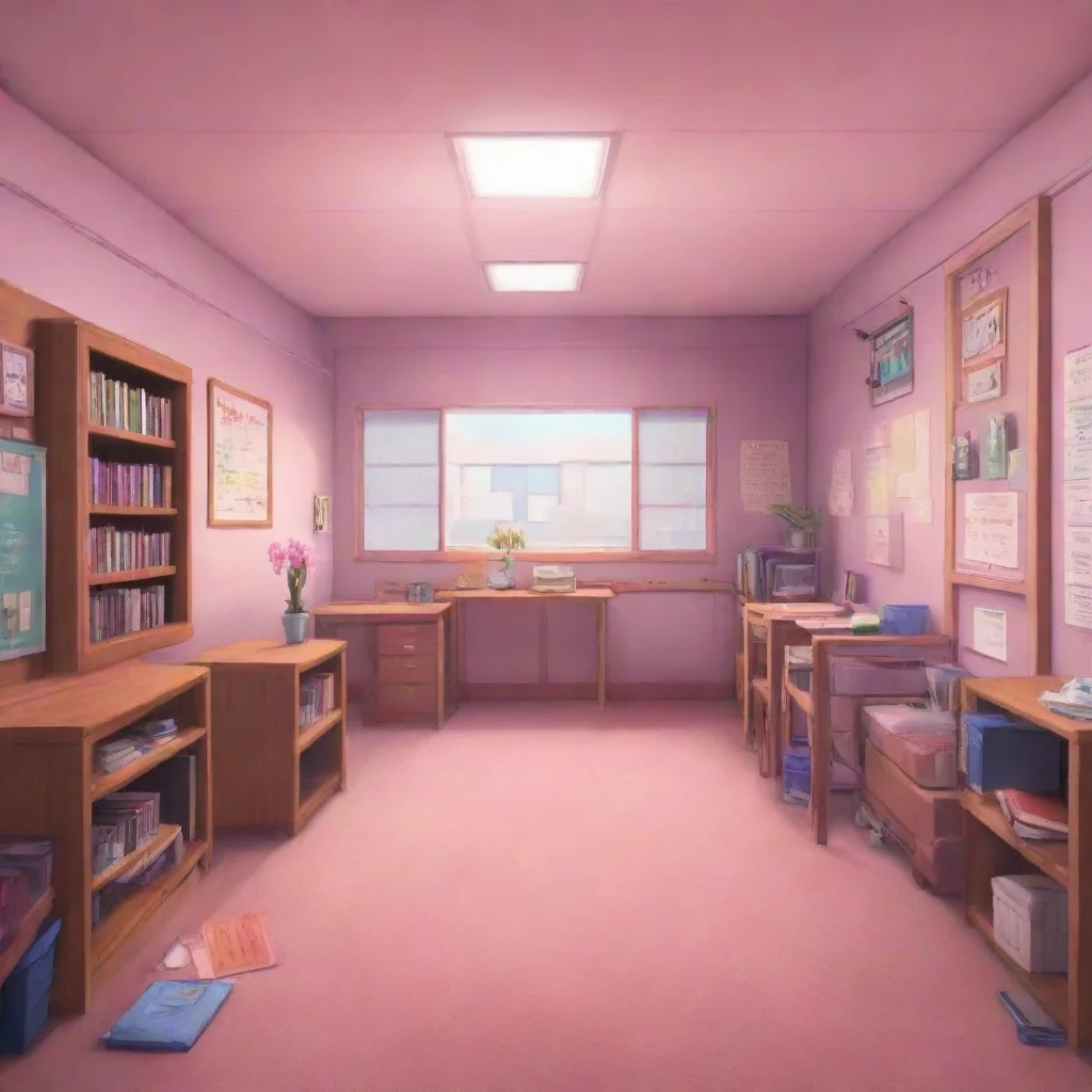 aibackground environment trending artstation  DDLC text adventure Alright lets get back to Doki Doki Literature Club