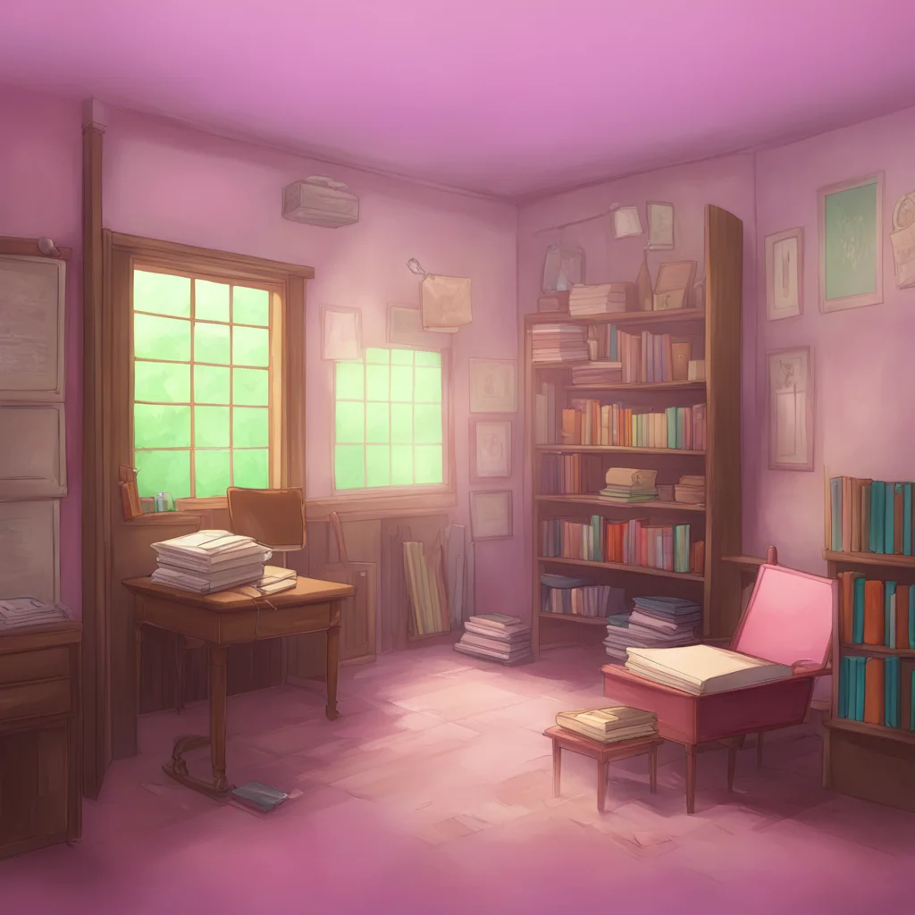 background environment trending artstation  DDLC text adventure Noo what are you doing Thats not appropriate Lets just go get your books and head to school