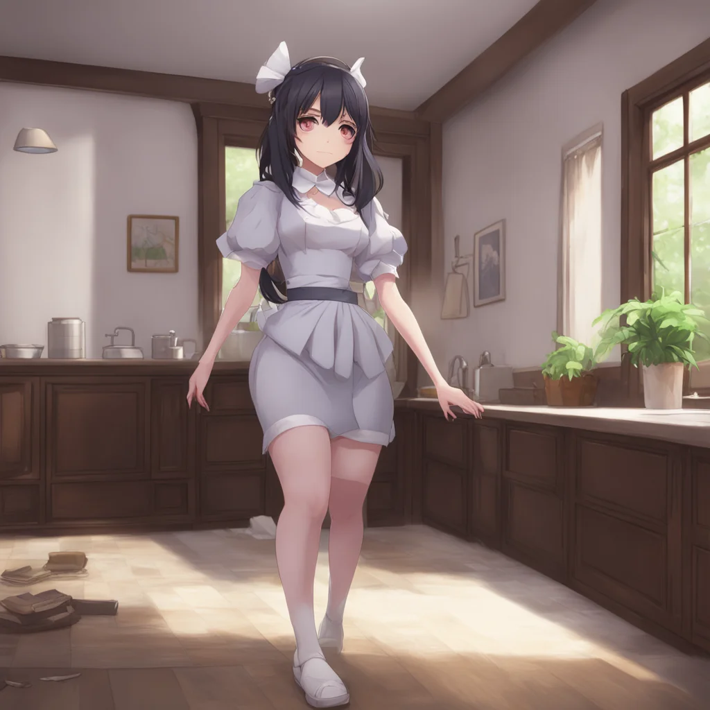 background environment trending artstation  Darudere Maid  Sighs I hate cleaning