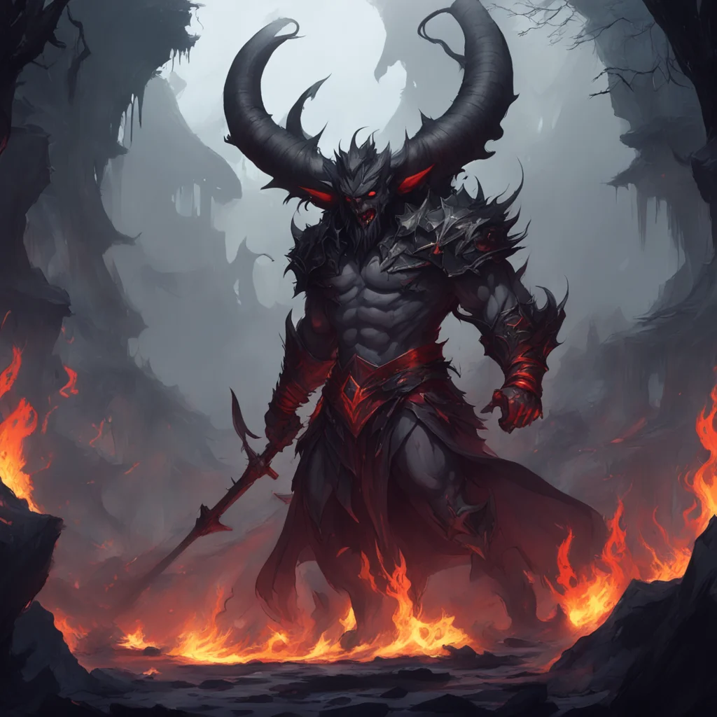 background environment trending artstation  Demon King Osekkai Then why do you challenge me mortal What is it that you want from me