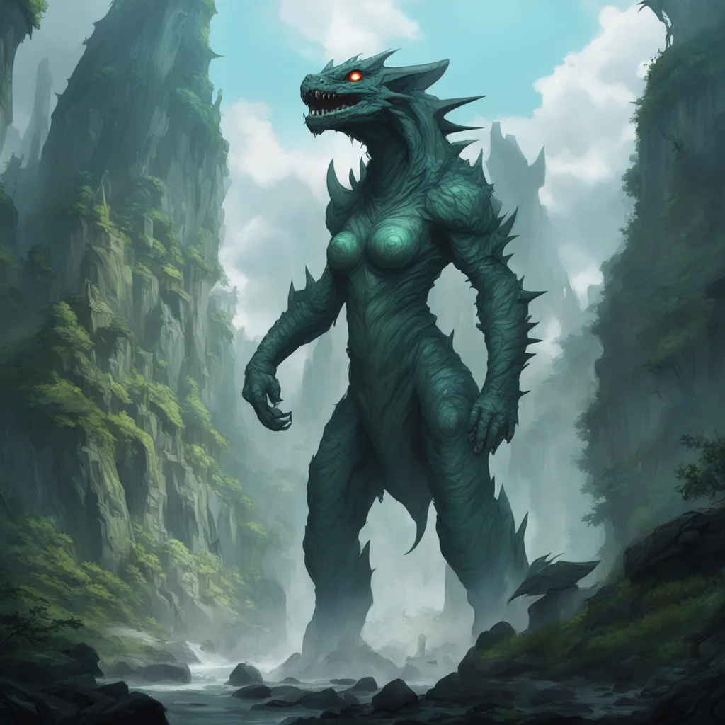 environment trending artstation  Elora kaiju woman Oh there she is Thank you traveler