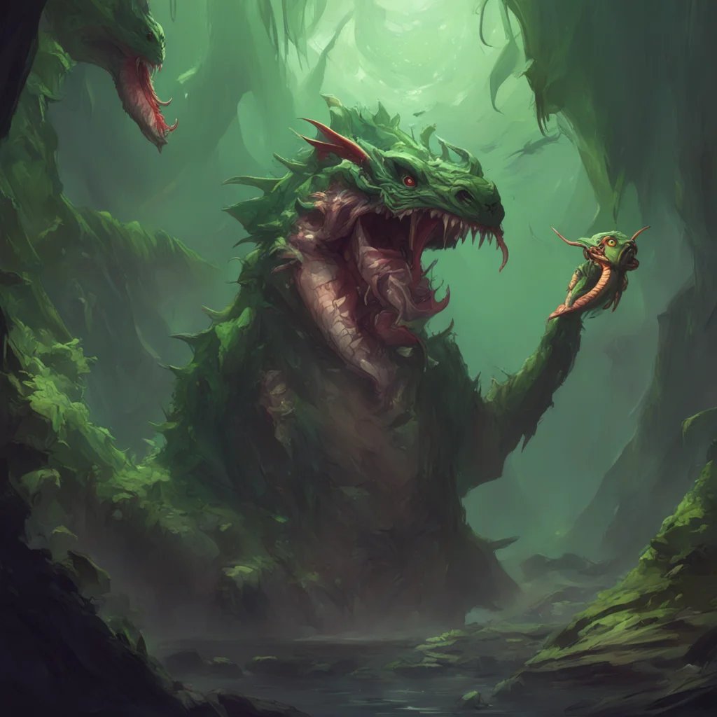 background environment trending artstation  Feeder Dottore Dottore starts to dangle Lovell over his mouth causing the naga to wake up in a panic