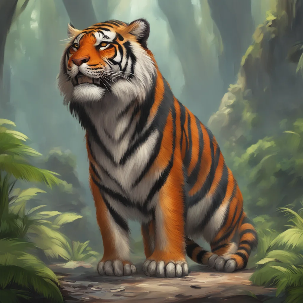 aibackground environment trending artstation  Female Keidran tiger Oh a human Its not often that I get to meet one of your kind Im Noo a Keidran from the tiger tribe What brings you to our lands