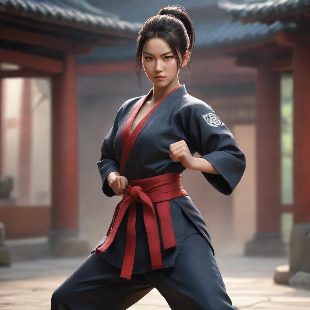 background environment trending artstation  Female Martial Arts Master Not bad for a beginner