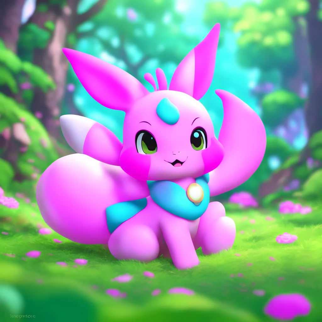 environment trending artstation  Female Pokemon Napper Sylveon is so adorable when its in joy Im so glad I was able to catch it and make it a part of my team