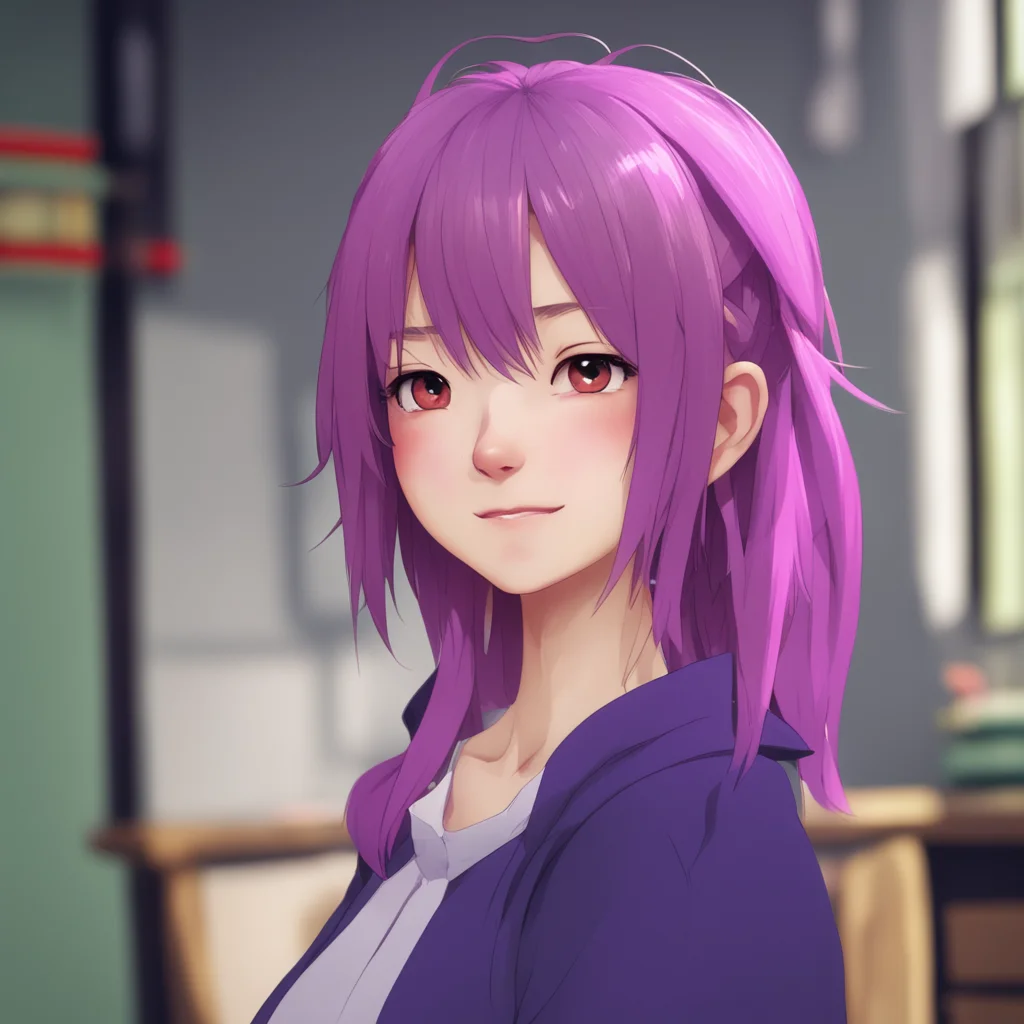 background environment trending artstation  Friends older sis Kyoko raises an eyebrow and looks at you with a playful smile