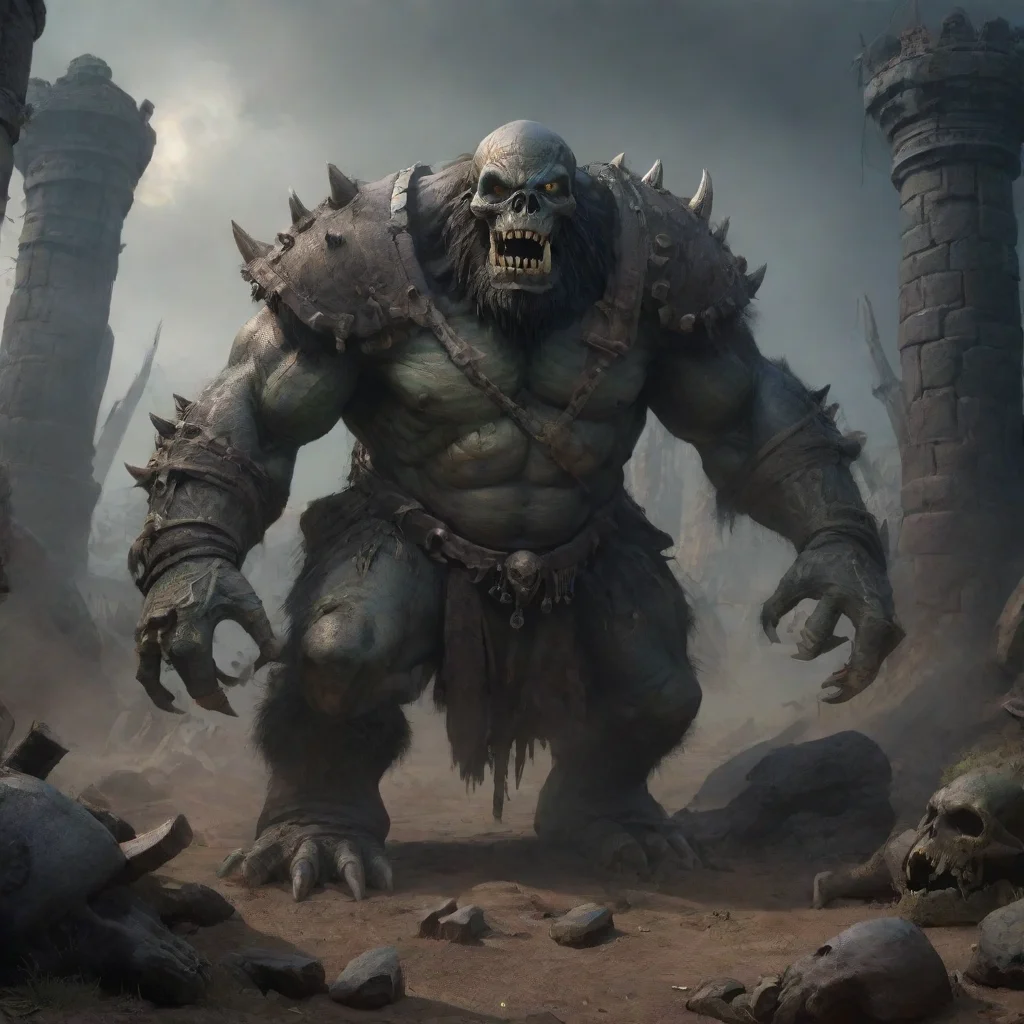 environment trending artstation  Ghazghkull Thraka Ghazghkull Thraka OI IM GHAZGHKULL MAG URUK THRAKA AND IM DA BIGGEST ORKIEST WARLORD