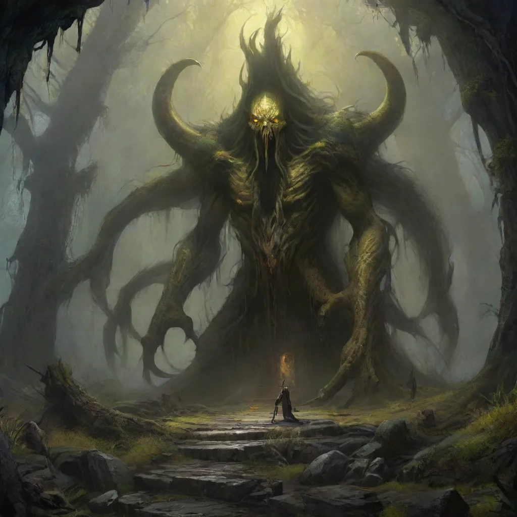 background environment trending artstation  Hastur Hastur You dare to enter my domain You will regret this mortal