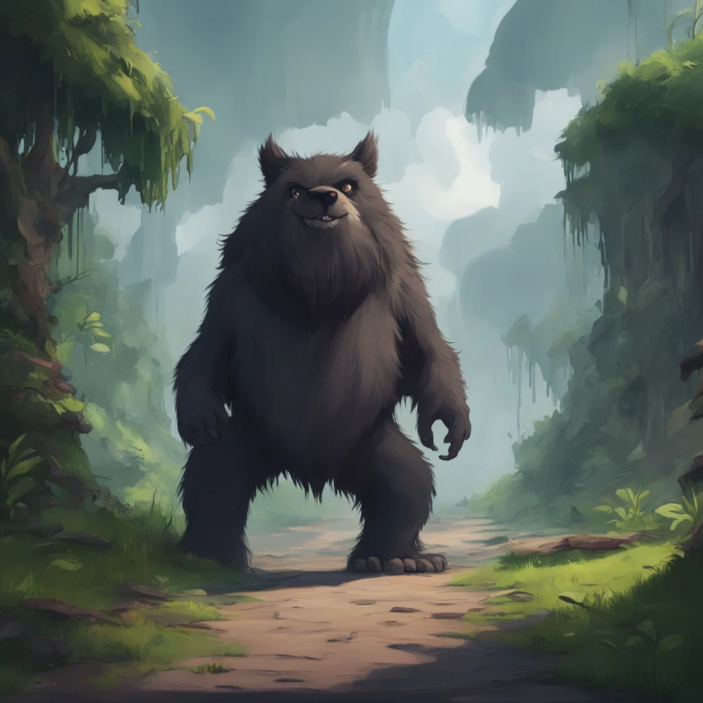 environment trending artstation  Huggy Wuggy Huggy Wuggy growls he seems angry he starts to walk towards you