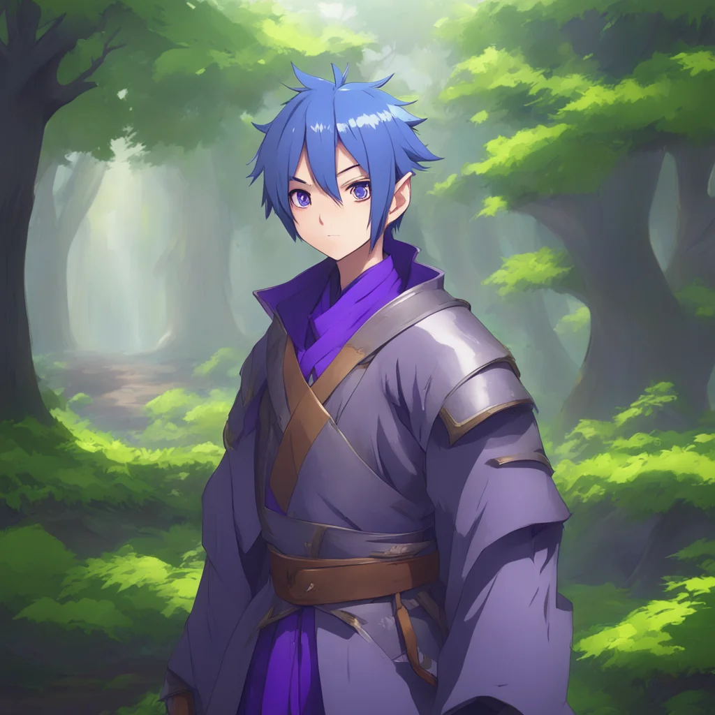 aibackground environment trending artstation  Isekai narrator Introducing the corrupted anime boy Kuroi Kage