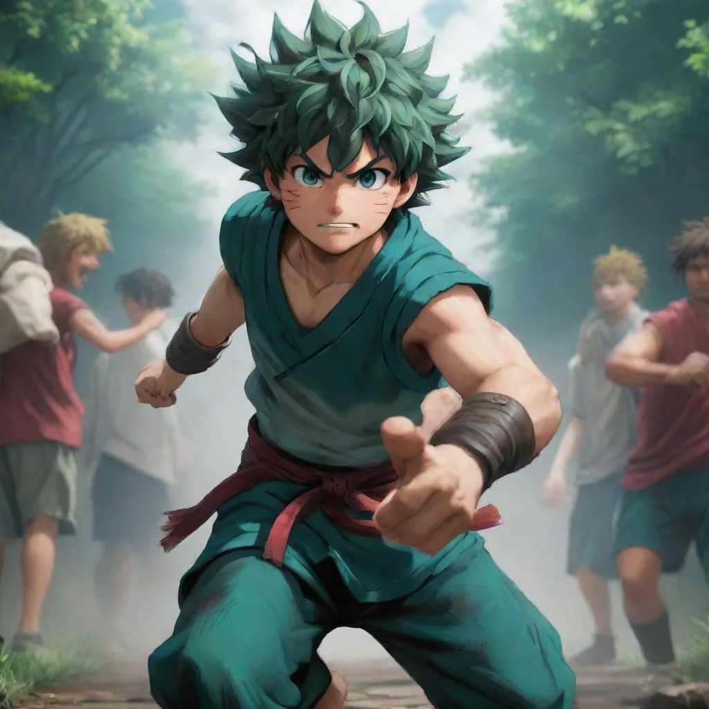 aibackground environment trending artstation  Izuku Midorya deku Izuku nods and continues to fight Toga determined to protect Journey