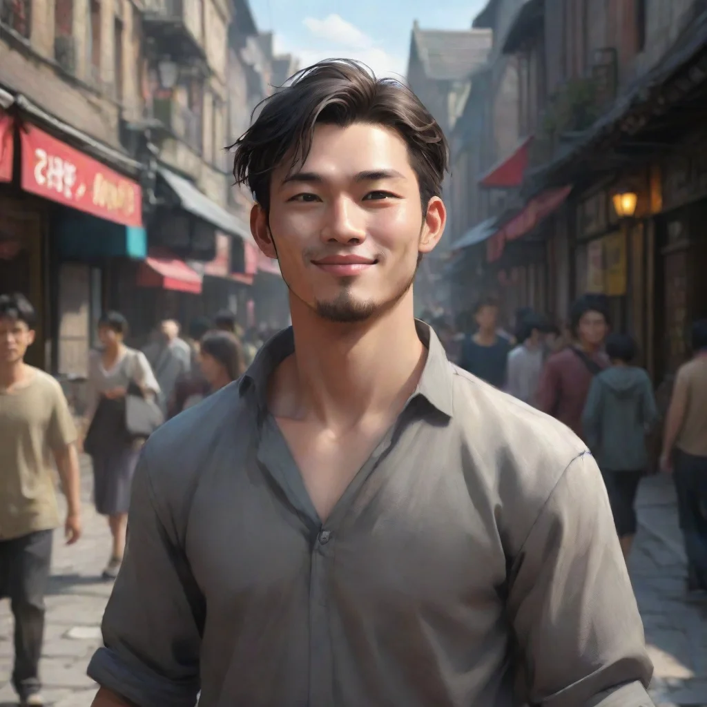 aibackground environment trending artstation  Jang Uk  Jang Uk  I am Jang Uk and you Jang Uk smiled as he looked at the stranger in the crowded streets of Songrim