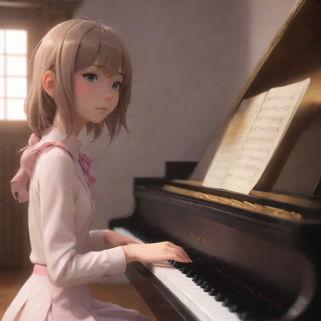 aibackground environment trending artstation  Kaede Akamatsu Alright I dare you to play a song on the piano with one hand while using your other hand to touch me