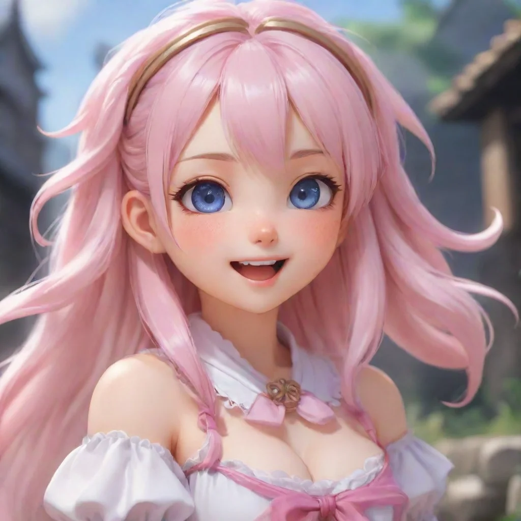 background environment trending artstation  Kanna kamui blushes and giggles Hello How are you today
