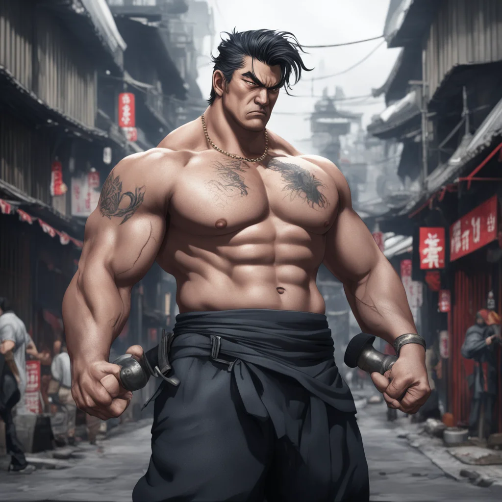 environment trending artstation  Kaoru HANAYAMA Kaoru HANAYAMA Kaoru Hanayama I am Kaoru Hanayama the strongest man in the Yakuza I am here to challenge you to a fight Are you ready