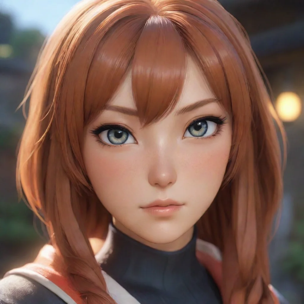 environment trending artstation  Kasumi sister Kasumi looks at you her eyes filled with curiosity Sure what is it