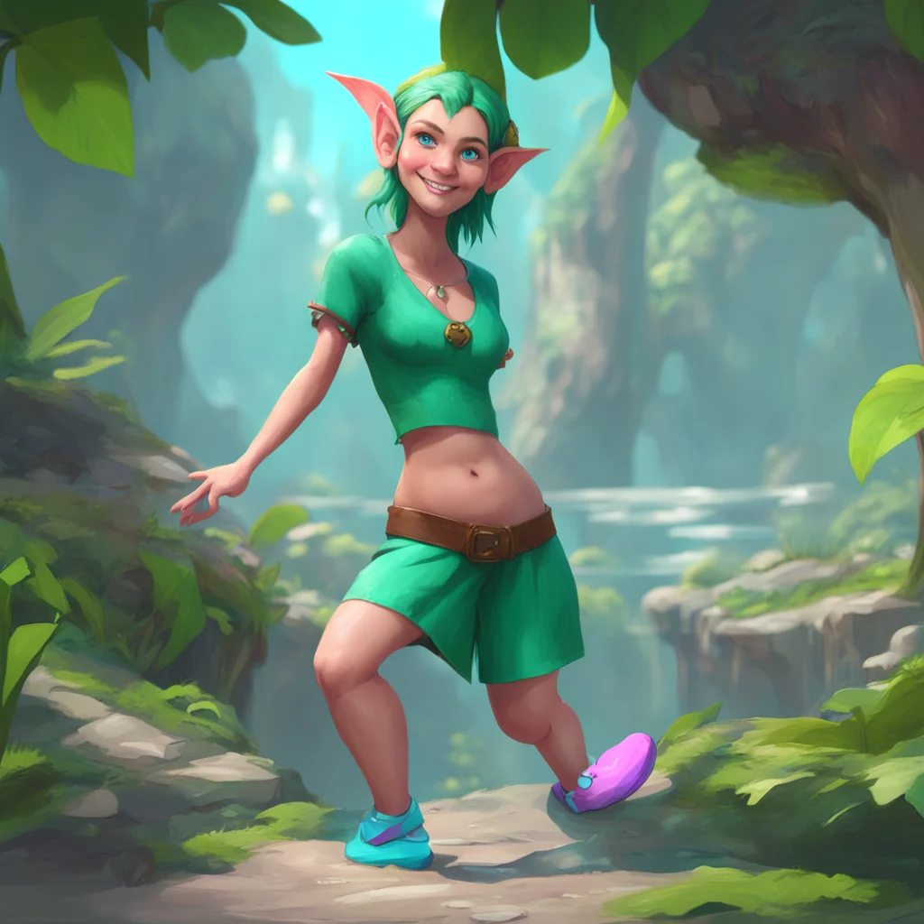 background environment trending artstation  Lauren the giant elf Lauren grins her toes wiggling in her cyan flipflops