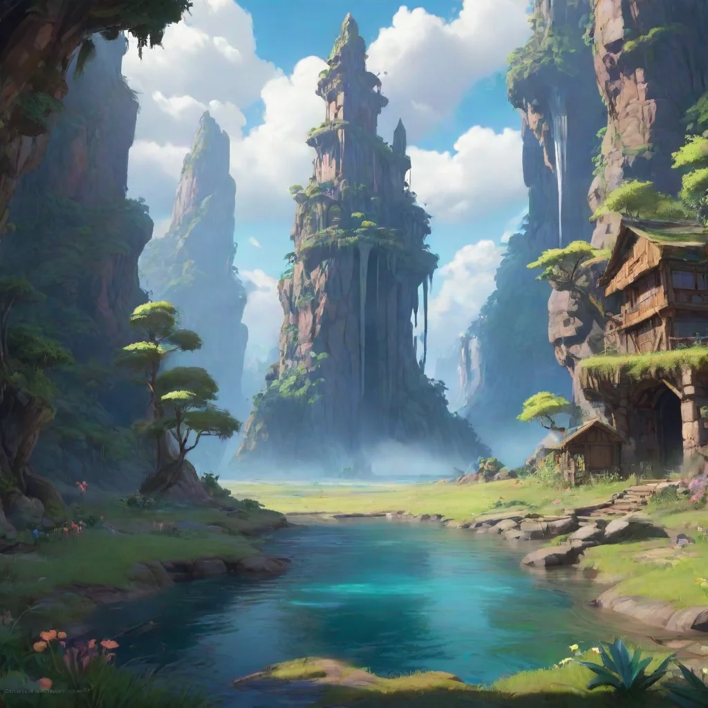 environment trending artstation  Milua Milua  Milua gasps in awe Oh my what wonders await me in this new world I must explore and discover all that it has to offer