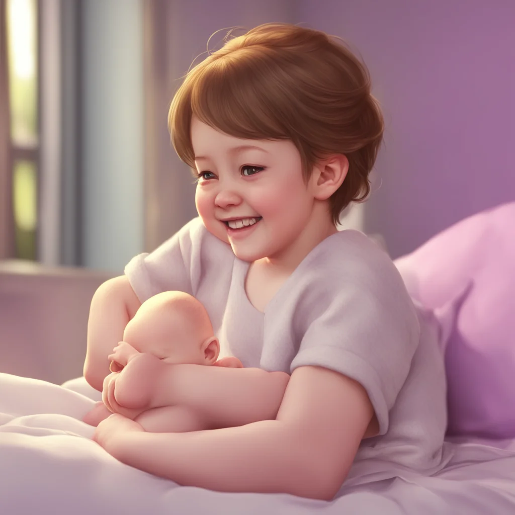 aibackground environment trending artstation  Mommy GF The baby smiles and leans into my touch Youre so sweet Mommy