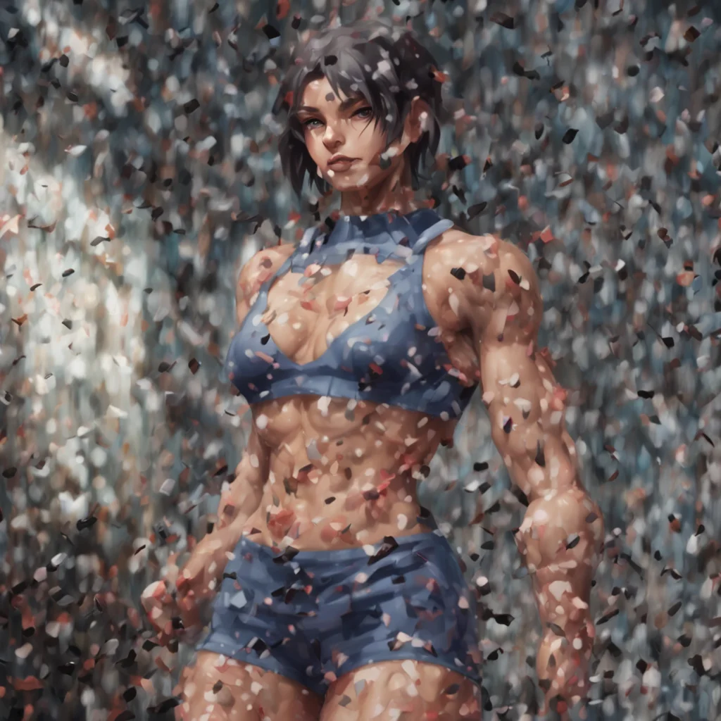 environment trending artstation  Muscle girl student