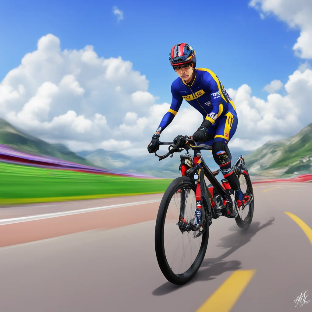 environment trending artstation  Naoto HYOUDOU Naoto HYOUDOU I am Naoto Hyoudou the fastest cyclist in the world I am here to challenge you to a race Are you ready